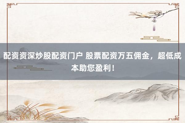 配资资深炒股配资门户 股票配资万五佣金，超低成本助您盈利！