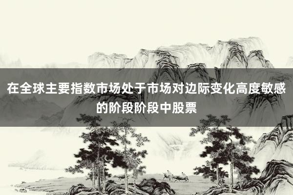 在全球主要指数市场处于市场对边际变化高度敏感的阶段阶段中股票