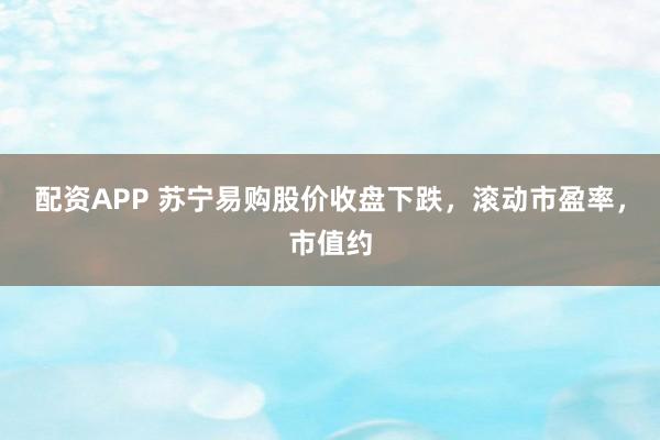 配资APP 苏宁易购股价收盘下跌，滚动市盈率，市值约