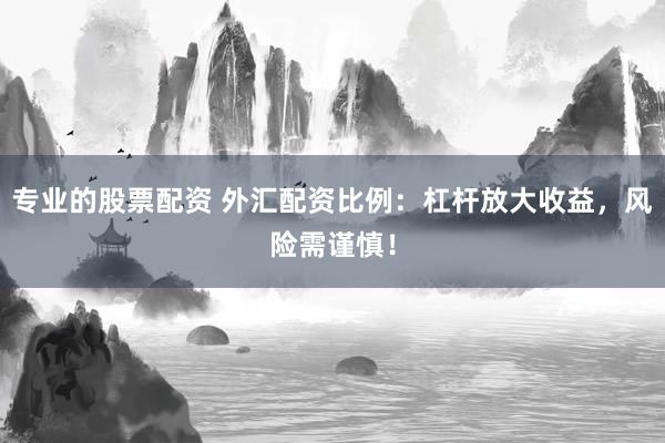 专业的股票配资 外汇配资比例：杠杆放大收益，风险需谨慎！
