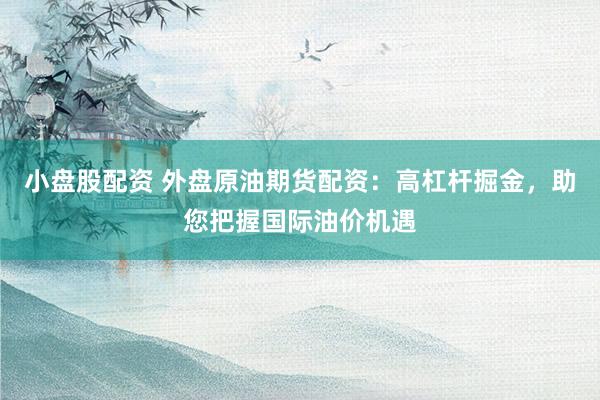 小盘股配资 外盘原油期货配资：高杠杆掘金，助您把握国际油价机遇