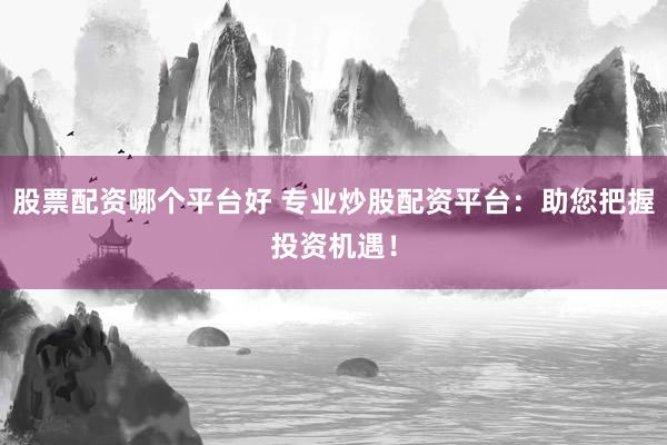 股票配资哪个平台好 专业炒股配资平台：助您把握投资机遇！